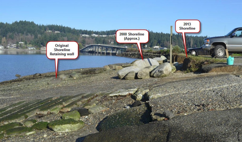Comparison view of the Fox Island Boat Ramp